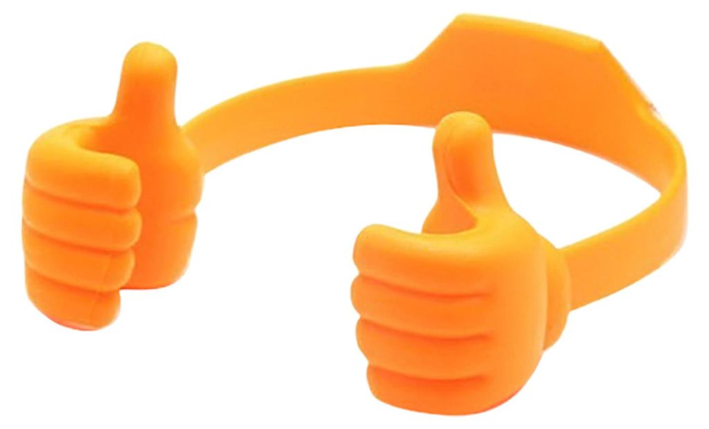 Handyhalterung mit Daumen-hoch-Funktion, verstellbarer Tablet-Ständer, tragbarer Schreibtisch-Handyhalter, lustiges Geschenk für Kinder, Männer ...