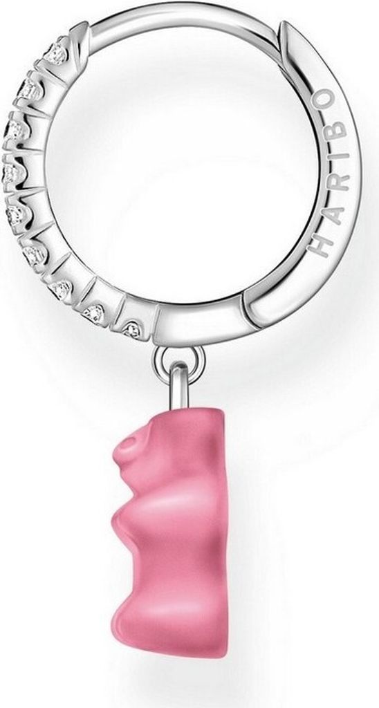 Thomas Sabo CR726-052-9 Silberne Einzel-Creole mit pinkem Produktbild 2