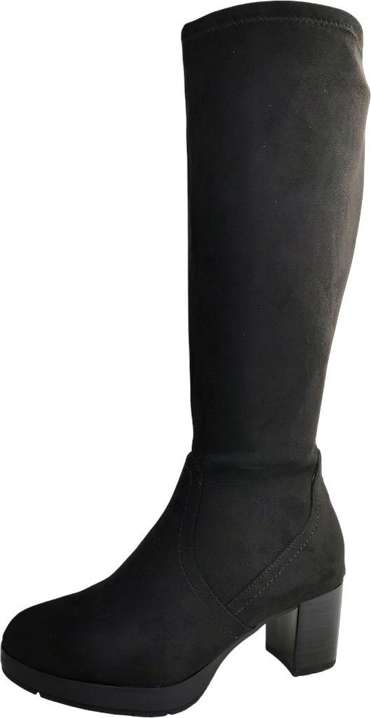 Jana Damenschuhe Reißverschluss Schaftstiefel Schwarz Freizeit, Schuhgröße:37 EU