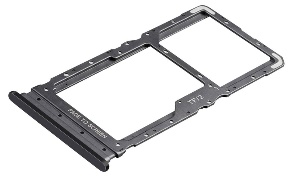 Clappio, SIM-Halter Hybrid Dual Nano SIM / MicroSD für Redmi 15 5G / 4G, Schwarz