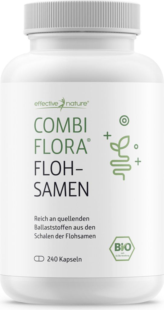 Flohsamenschalen - 240 Kapseln - 3600 mg Flohsamenschalen pro Tag - Psyllium husk