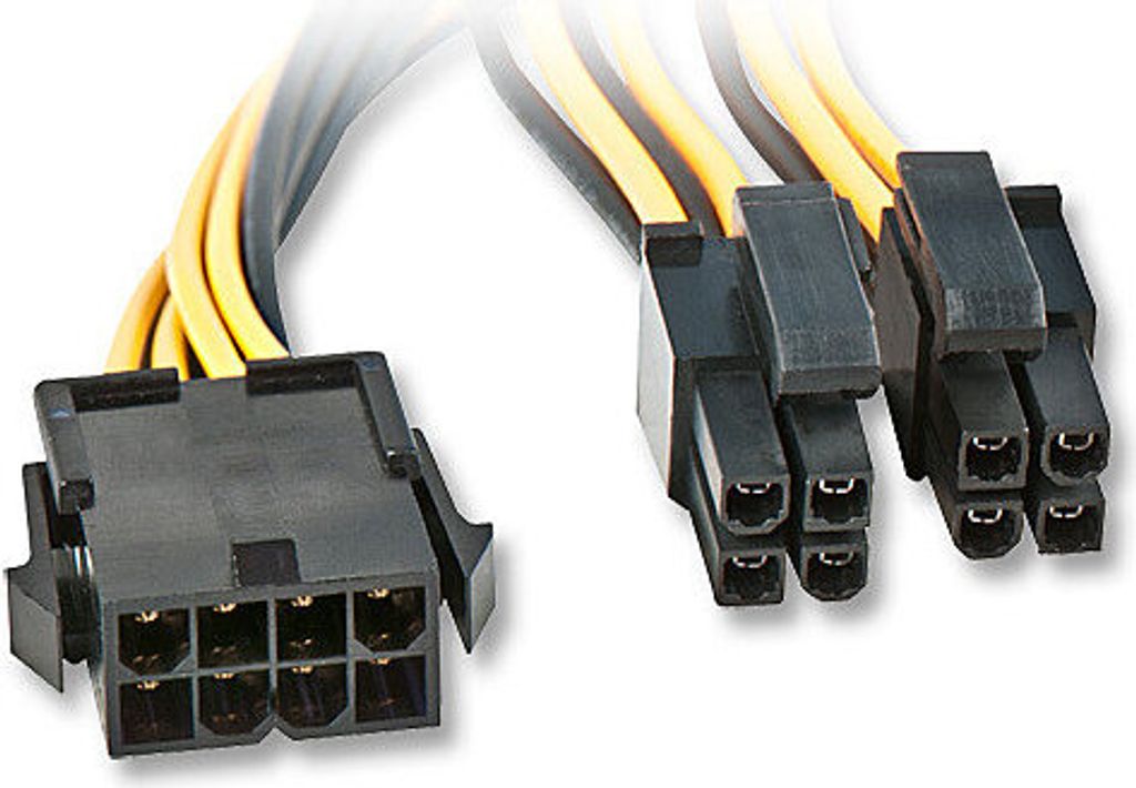 LINDY Verlängerungskabel - 40 cm - für Hauptplatine - EPS / ATX - 18 Breite - 12 V Gleichstrom - Gelb, Schwarz