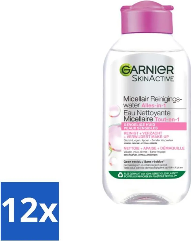 Eau Micellaire Garnier Peaux Sensibles 100ml - Adieu Irritations Pack de 12