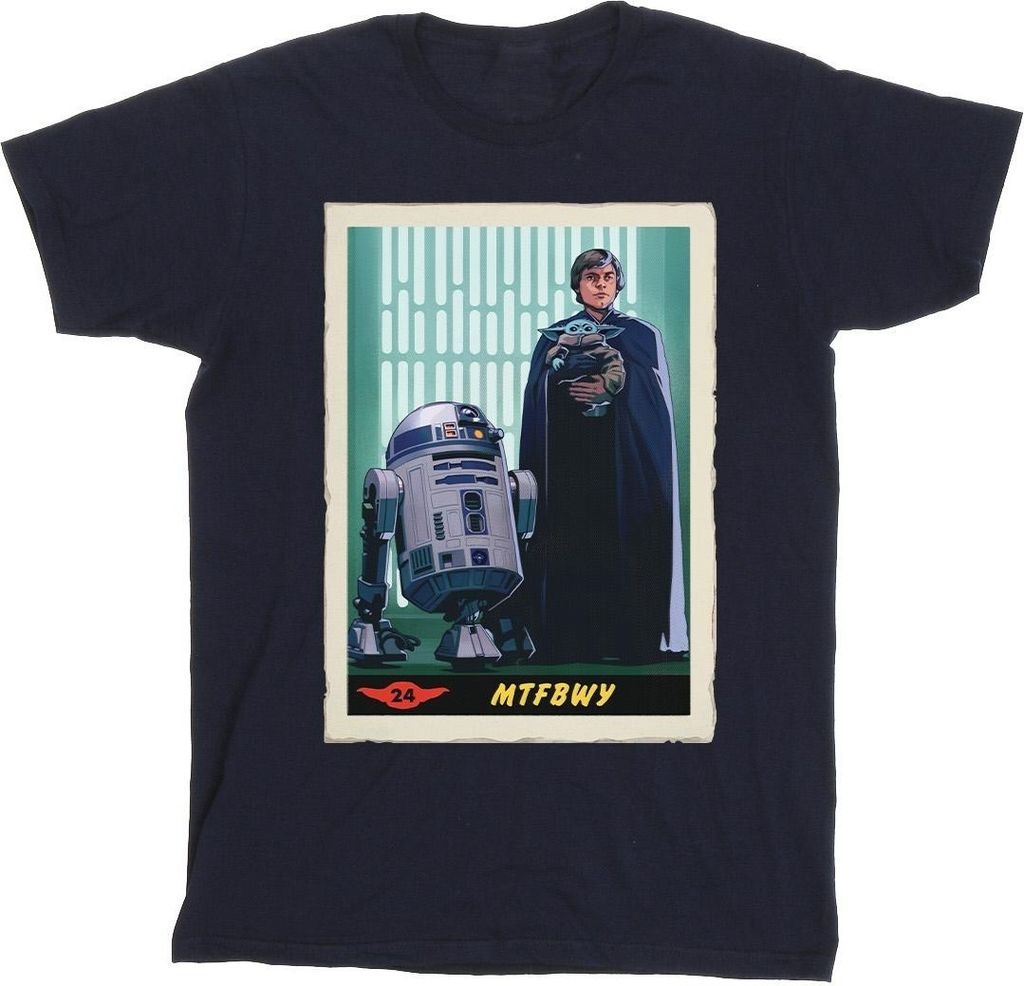 Star Wars - "The Mandalorian MTFBWY" T-Shirt für Herren BI47292 (XL) (Marineblau)