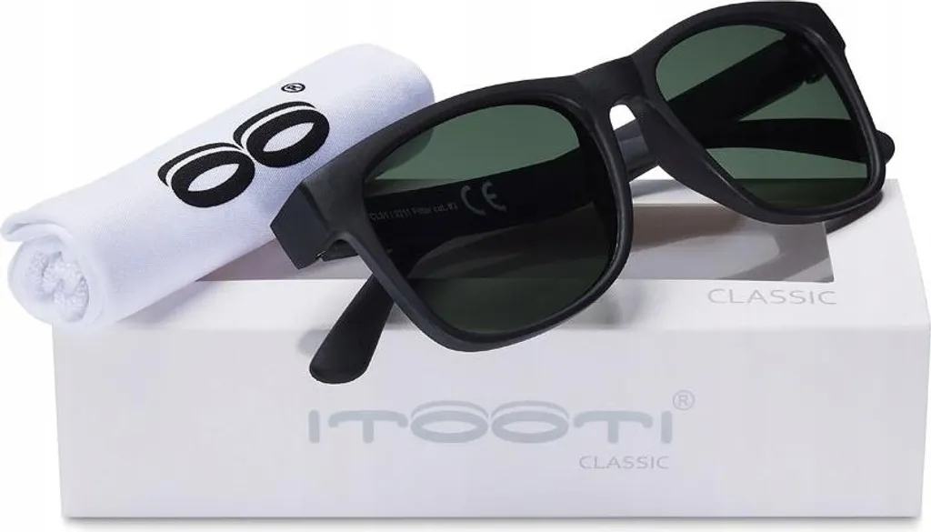 ITOOTI Classic L Nero 7+ Anni: Occhiali da Sole Infrangibili per Sport e Mare