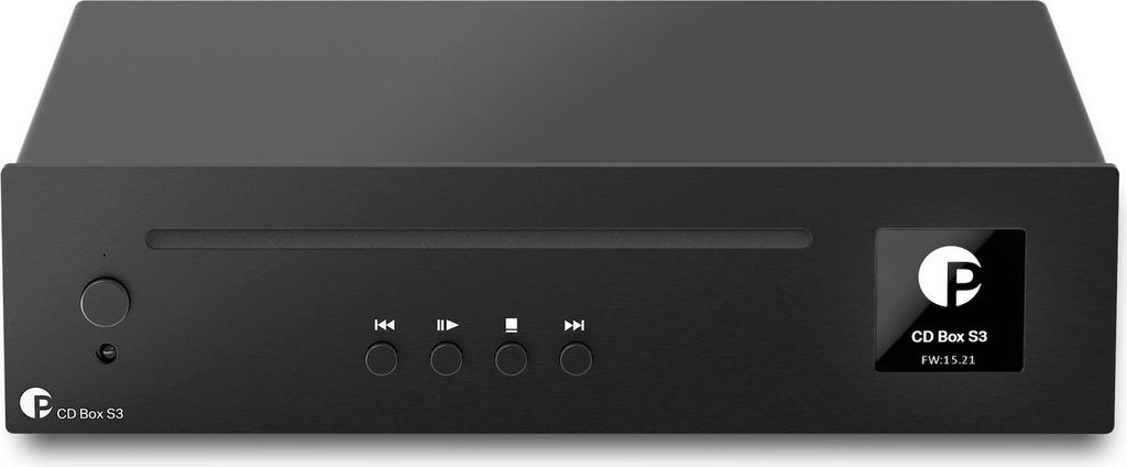 Pro-Ject CD Box S3, 1,33 kg, Schwarz, Professional CD player