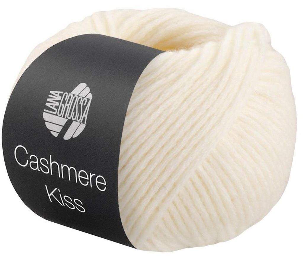 Lana Grossa - Cashmere Kiss 0109 weiß Produktbild 