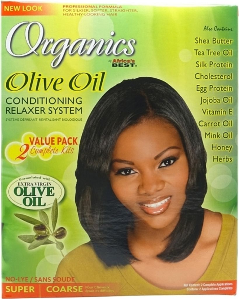 Africa's Best Organics Olive Relaxer Kit Super Double Pack