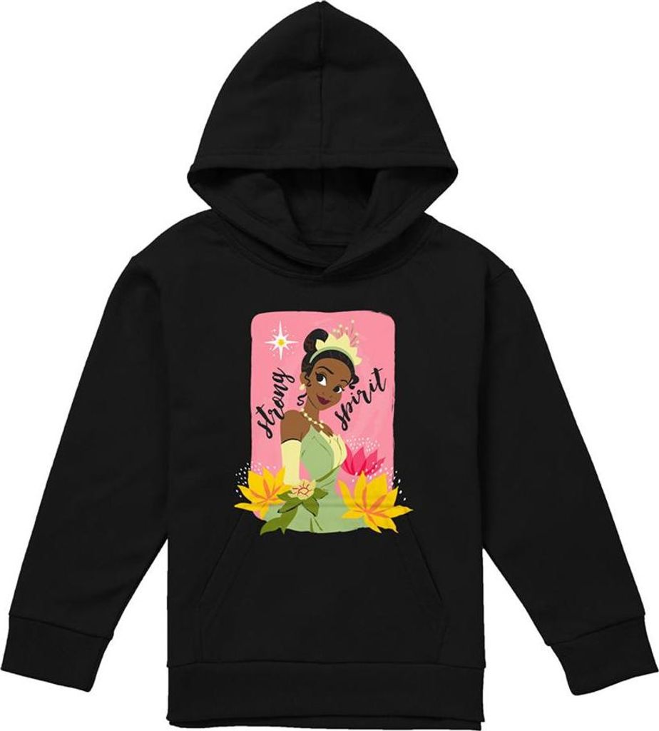 The Princess and the Frog - "Strong Spirit" Kapuzenpullover für Kinder TV22305 (116) (Schwarz)