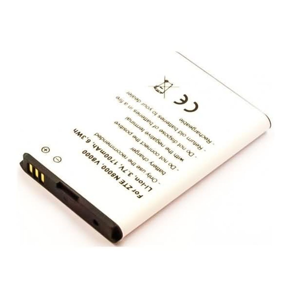Akku für Zte Li3719T42P3h644161 Li-Ion 3,7 Volt 1700 mAh weiß.