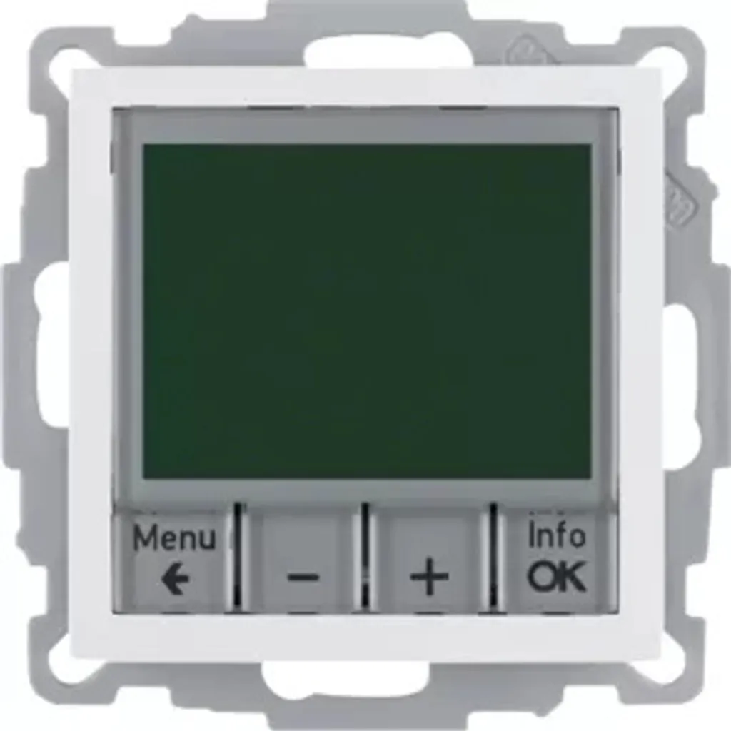 Thermostat d'ambiance Berker S.1 pour Chauffage Électrique Blanc ws