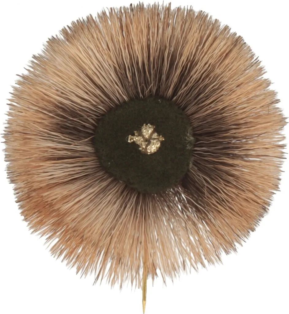 Hirschradl Hut-Breiter en poils de cerf naturels de 15cm pour chapeaux