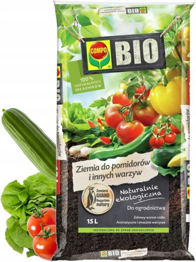-Erde, Natursubstrat für Tomaten und Gemüse, 15L
