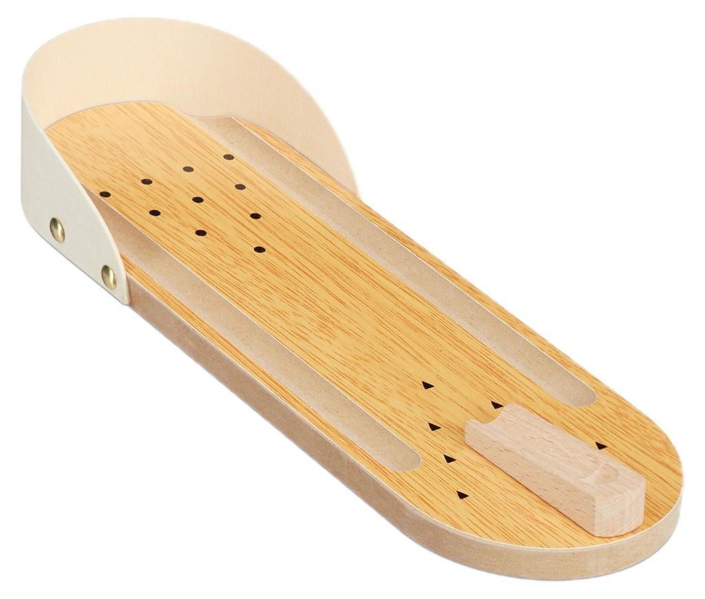 Relaxdays Tischbowling, Mini Bowlingbahn, Set mit 10 Pins, Produktbild 