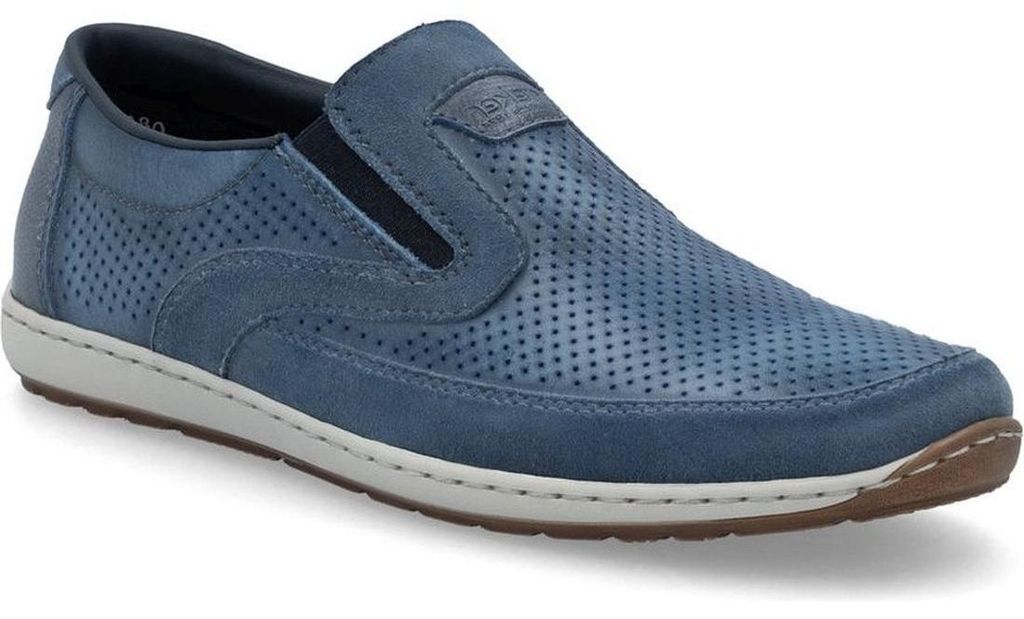 Rieker Herren Mokassins 0885812 Farbe: Blau Größe: 42 Produktbild 