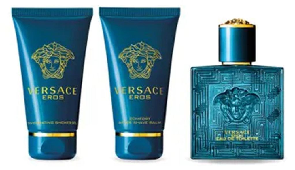 EROS Eau de Toilette 50 ml + Duschgel 50 ml + After-Shave-Balsam 50 ml