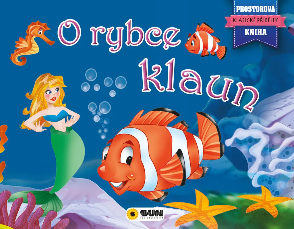 Livre Pop-up Poisson-clown avec Décors Panoramiques en Papier Rigide