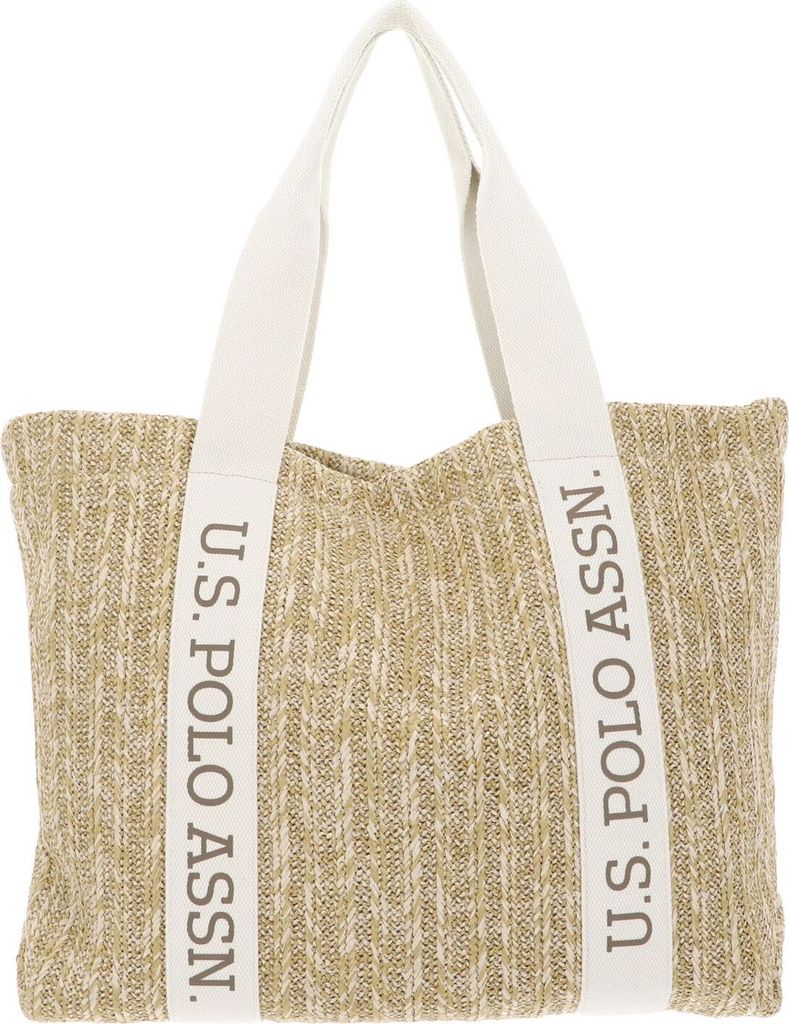 U.S. POLO ASSN. Shopper Schultertasche Pool Party Shopping Bag Natural beige
