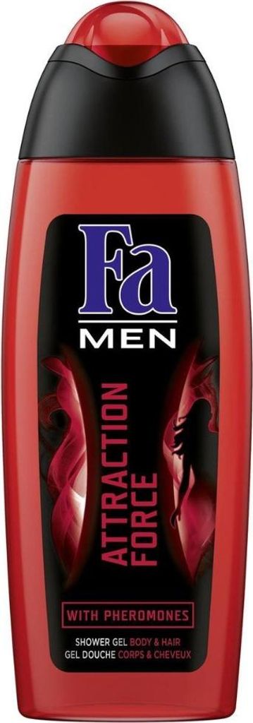 Fa - Duschgel - Attraction Force - Männer Körper & Haar - Bergamotte & Limette - Erfrischend - 250 ml - 1 Stück