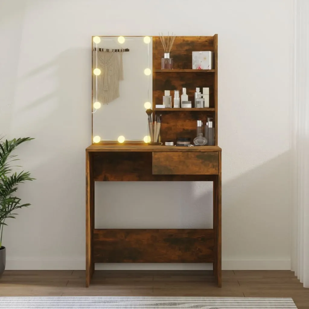 Comodino Smart LED Rovere Fumé 141cm | Mobile Notte High-Tech - 2