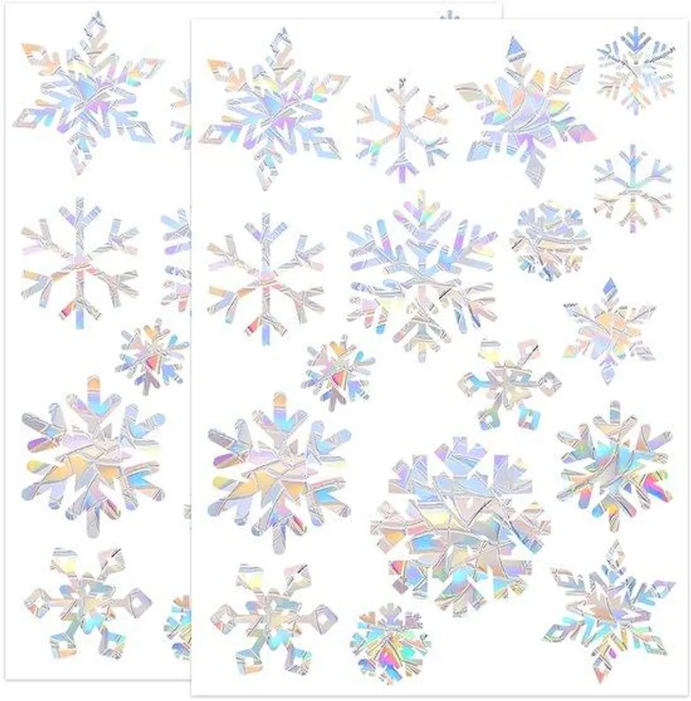 Autocollants Kerstraamdecoraties Winter Snow Effect - Set Adhésif 30pcs