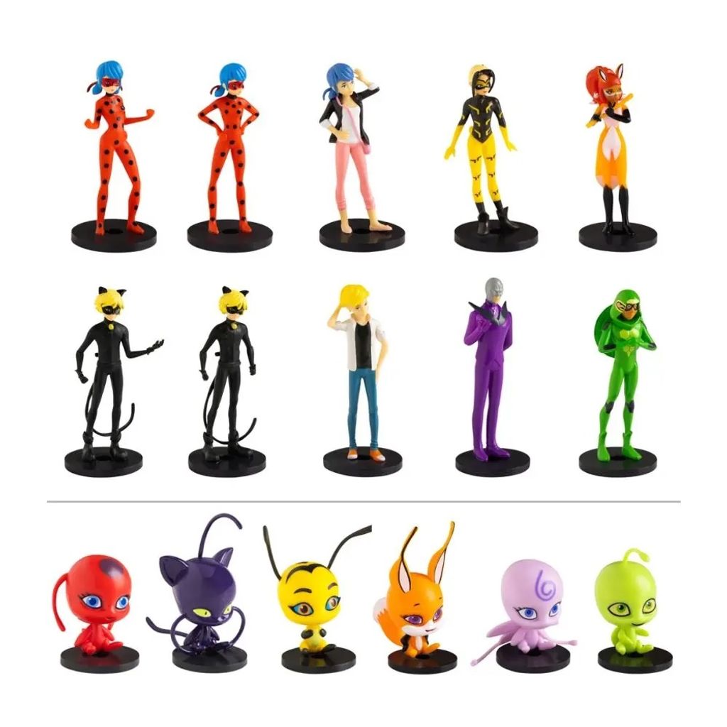Miraculous: Ladybug und Cat Noir Sammelfigur, 7 cm, Produktbild 