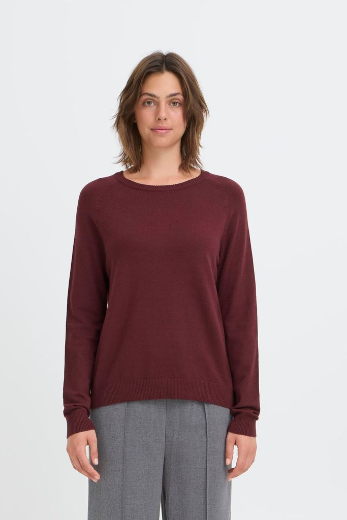 OXMO OXBMMNORA RAGLAN JUMPER Damen Strickpullover Feinstrick Pullover regular fit