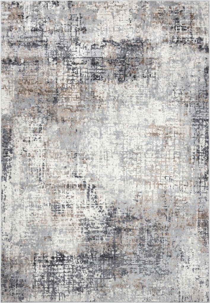 Mazovia Teppich Beige Modern Abstrakt - Wohnzimmer, Schlafzimmer, Esszimmer, Büro, Kurzflor Rechteckig - Zertifikat, Braun - 240 x 330 cm