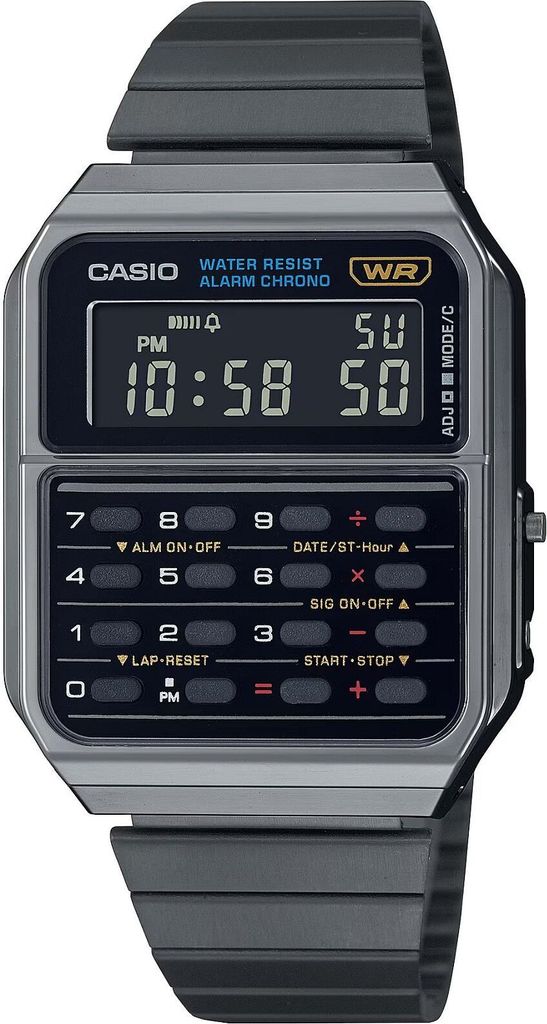 Casio Vintage Armbanduhr Taschenrechner-Uhr CA-500WEGG-1BEF