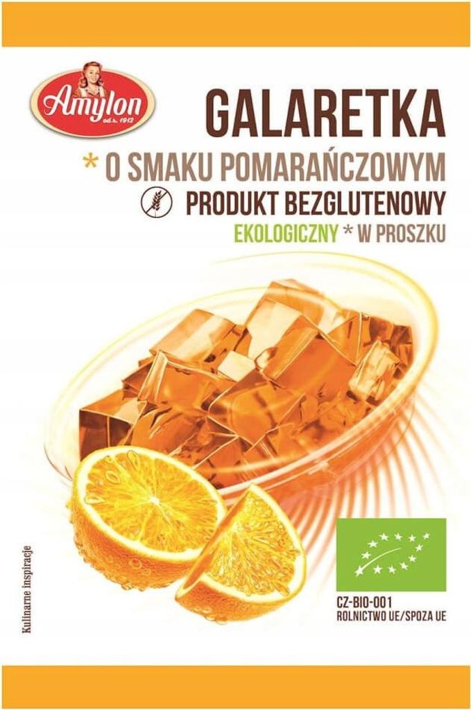 GLUTENFREIES -ORANGENGELEE 40 g - AMYLON mit Agar Produktbild 