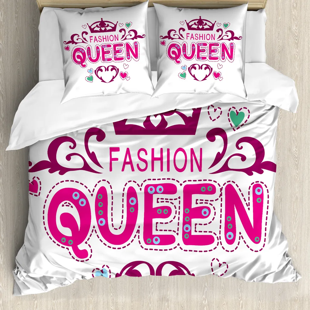 ABAKUHAUS Copripiumino Queen, stile femminile, antiacaro, adatto a chi soffre di allergie, con federe, 200 cm x 200 cm - 80 x 80 cm, rosa secca
