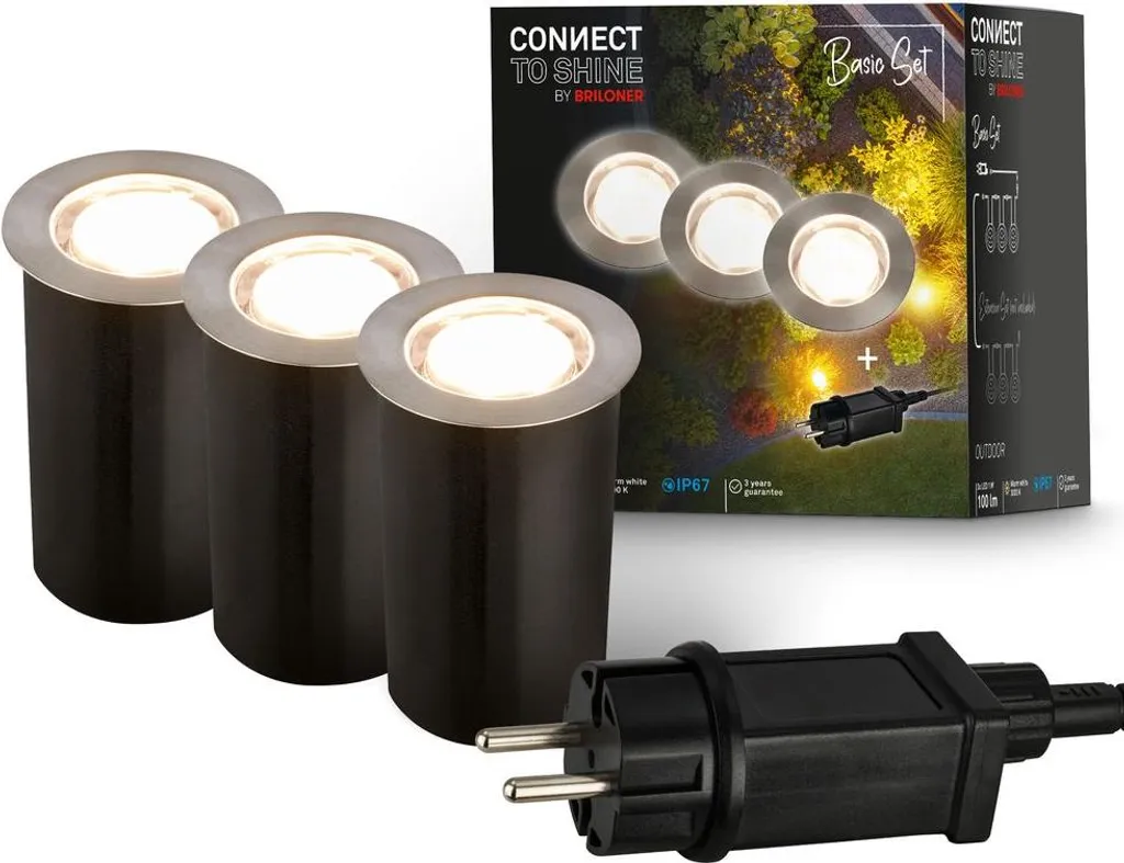 Kit Starter 3 Faretti LED Tilia IP67 - Illuminazione Esterna Professionale