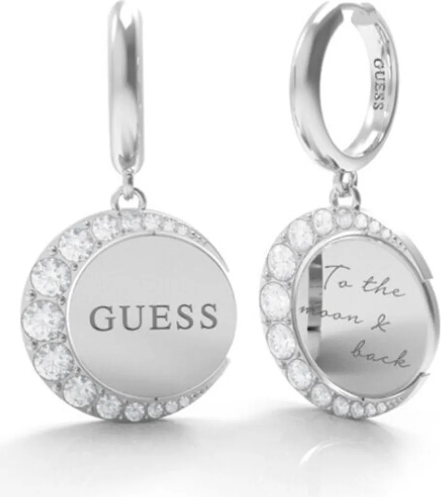 Orecchini Guess JUBE01192JWRHTU: Eleganza Silver e Charme Moon Phases