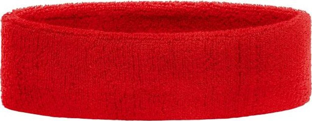 Frottee Stirnband für Sport und Freizeit red, Gr. one size Produktbild 