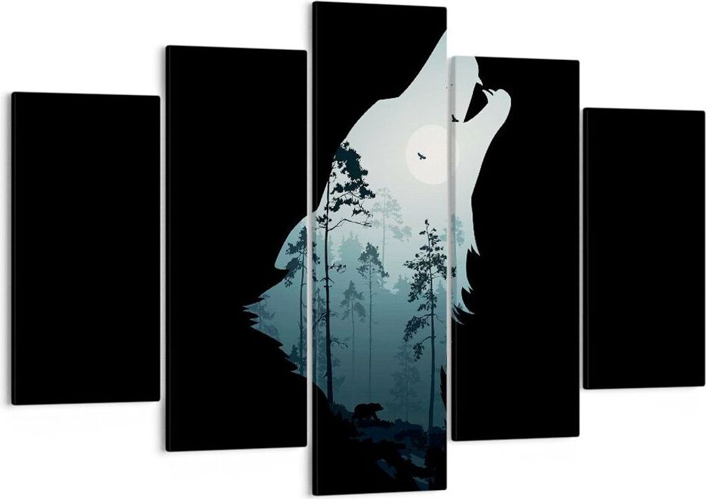 Bild auf Leinwand - Leinwandbild - Berge Höhle Park - 150x100cm - Wand Bild - Wanddeko - Leinwanddruck - Bilder - Kunstdruck - Wanddekoration - Le...