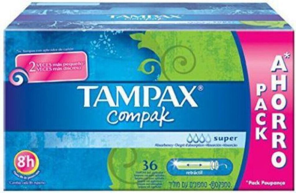 Tampax Compak Tampón Super 36 U Zdjęcie produktu 