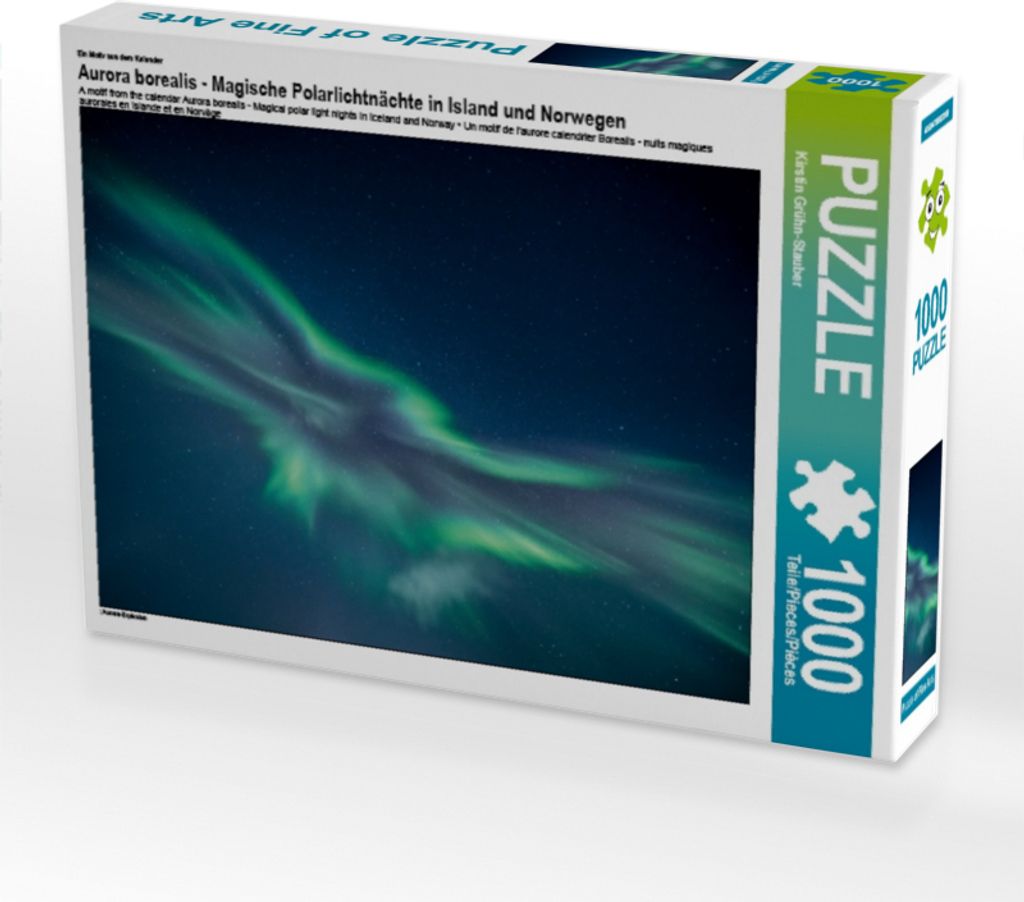 CALVENDO Puzzle Ein Motiv aus dem Kalender Aurora borealis - Magische Polarlichtnächte in Island und Norwegen 1000 Teile Puzzle quer | 1000 Teile ...