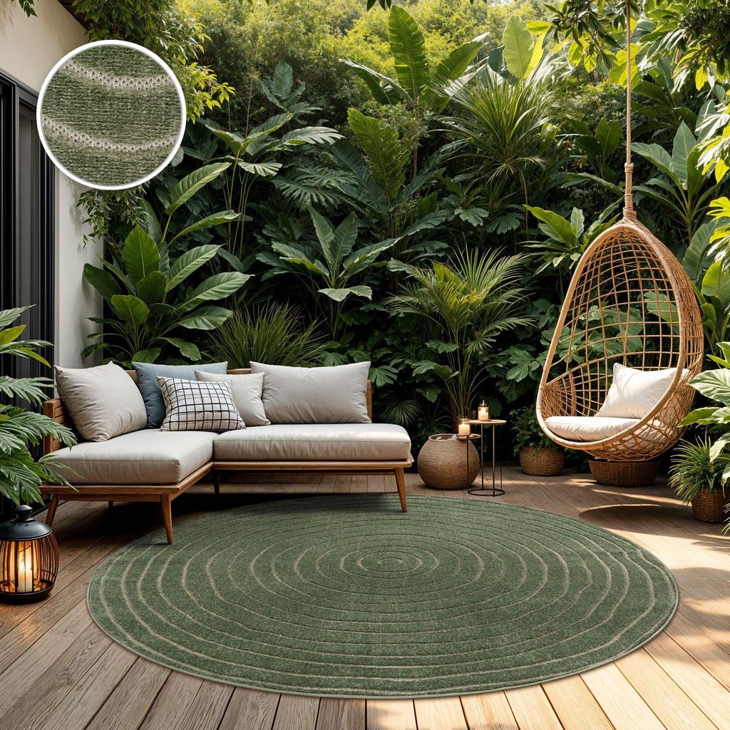 TT Home In-& Outdoorteppich Wetterfest Balkon Schlafzimmer Produktbild 