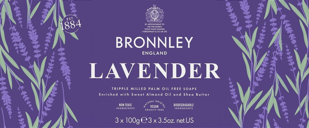 Bronnley Seife Lavender 3 x 100g Produktbild 