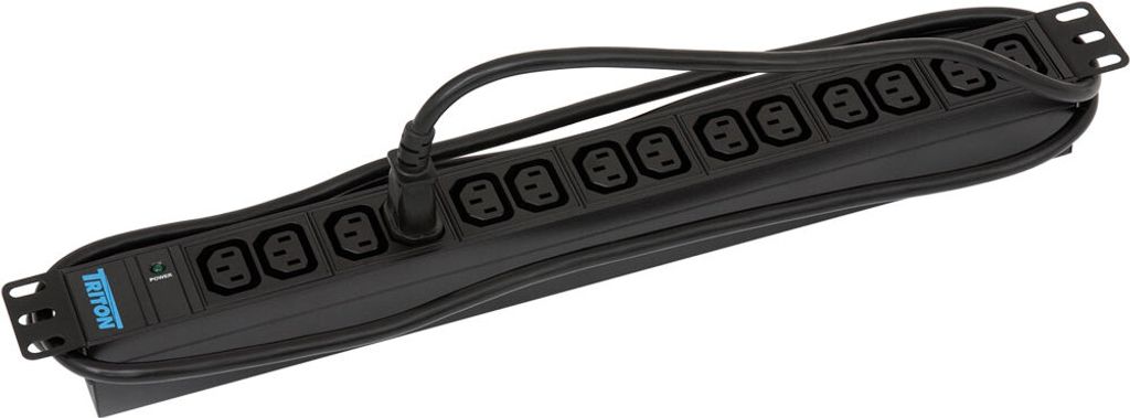 Triton RAB-PD-X09-A1 - Steckdosenleiste (Rack - einbaufähig) - Wechselstrom 230 V - Eingabe, Eingang IEC 60320 C14 - Au