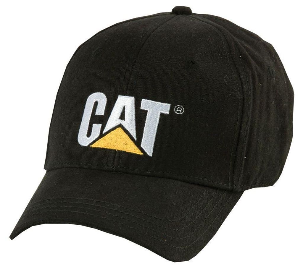 CAT CATERPILLAR BASIC CAP Herren Kappe Mütze Schirmmütze Schwarz Universalgröße
