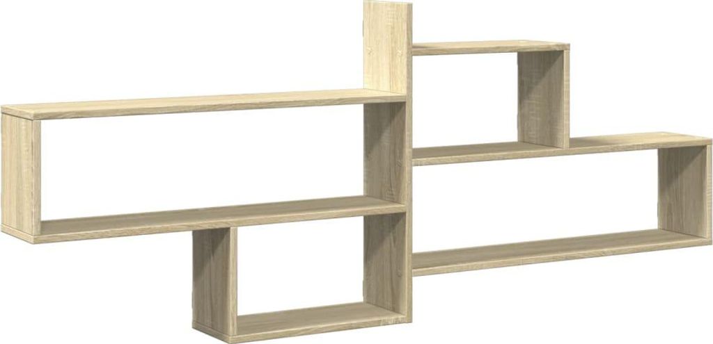 A modern, modular wall shelf unit.