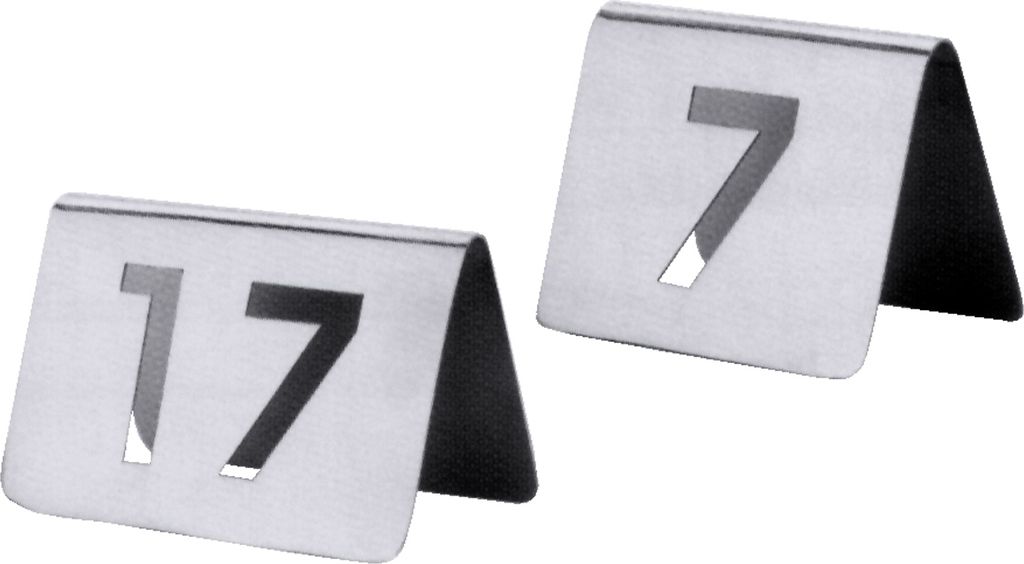 CONTACTO Tischnummern, Paket mit Nummern von 49 bis 60