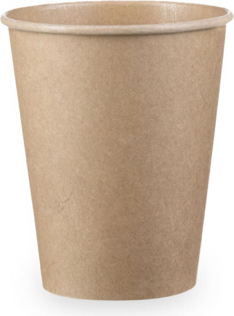 100x Kaffeebecher 'Coffee To Go' Pappbecher 100% ohne Kunststoff braun 300ml