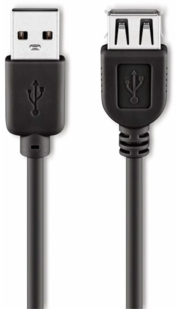 goobay Cavo di prolunga USB 2.0 Hi-Speed nero 3 m Immagine del prodotto 