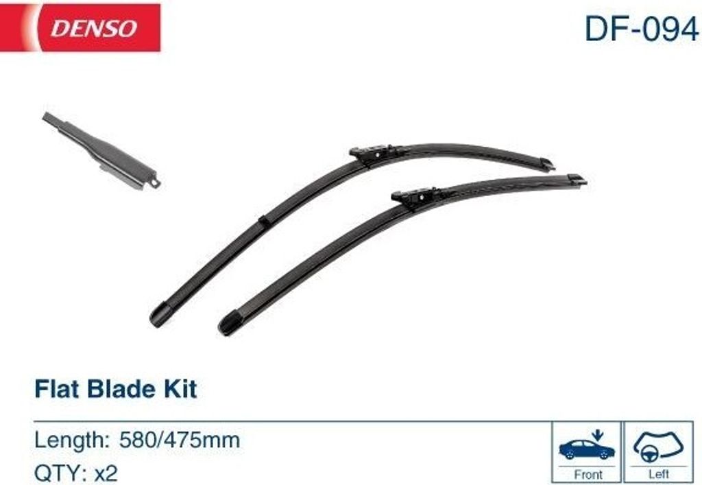 DENSO Scheibenwischer Vorne für JAGUAR XF (J05, CC9) Rahmenlos