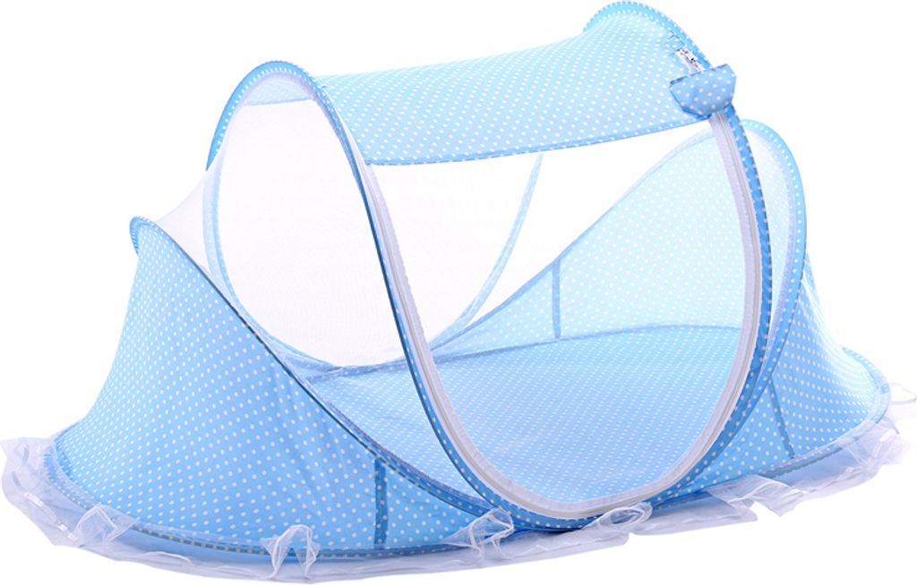 Moskitonetz Babybett Moskitonetz Bett For 0-3 Years Old Kinder, Größe 110x65x60 cm, Blau