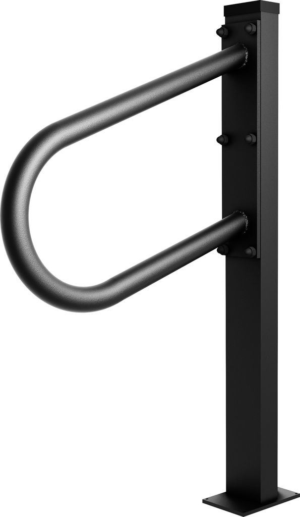 Magnetic Mobel Metall Handlauf Handlaufbügel Haltebügel Treppenbügel Haltegriff Stützgriff (Länge - 80 cm, Schwarz)