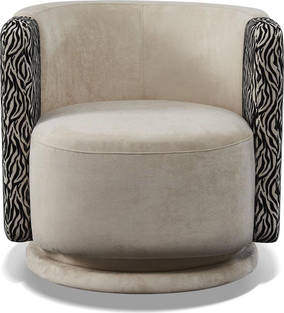 Klassische Sessel Fernseh Design Polster Sofa Textil Drehbarer Couch Relax Neu