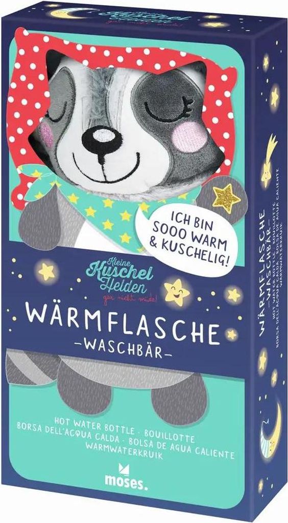 moses Kleine Kuschelhelden Wärmflasche Waschbär